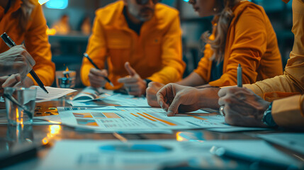 Coach strategizing with team members discussing game plan and training schedule emphasizing teamwork and game preparation. Concept Team Strategy Meeting, Game Plan Discussion, Teamwork