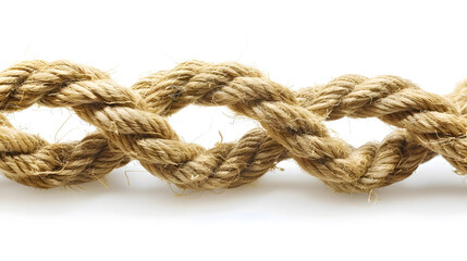 Fototapeta premium ship rope isolated on white background : Generative AI
