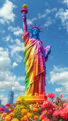 Fototapeta premium Statue of Liberty for pride
