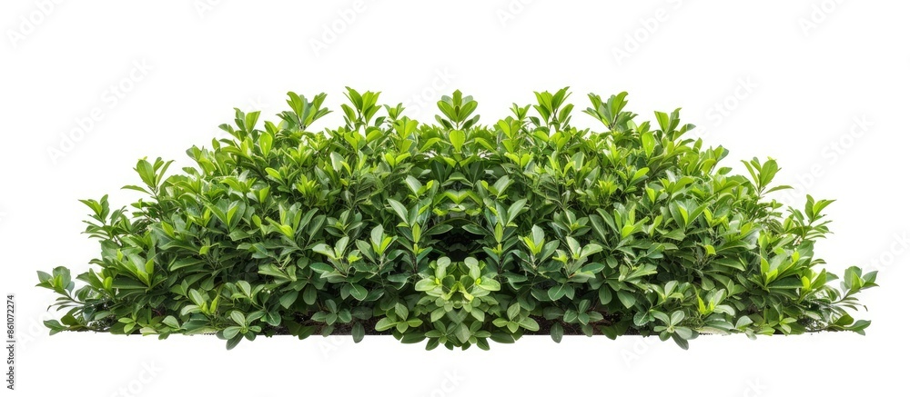 Fototapete Bush or shrub isolated with clipping paths for garden design. pastel background. with copy space image. Place for adding text or design