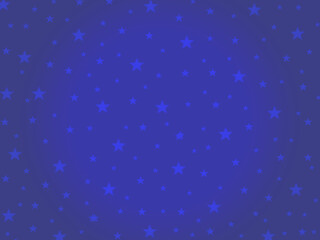 Star background. 4th of July blue background pattern. Starry night sky in dark blue with gradient texture, Memorial day and other United States of America holidays.