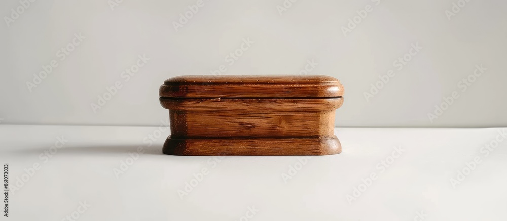 Aufkleber tiny elm casket isolated on white. with copy space image. Place for adding text or design
