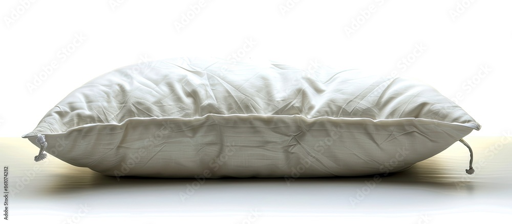 Poster pillow path isolated on white. with copy space image. Place for adding text or design