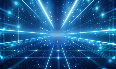 Obraz premium abstract blue background with rays