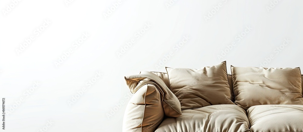 Poster Soft furniture on a white background in isolation. with copy space image. Place for adding text or design