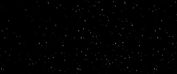 Vector dust particles on a black background, abstract real dust floating over black background for overlay, dust paricles for overlay use in vintage or grunge design