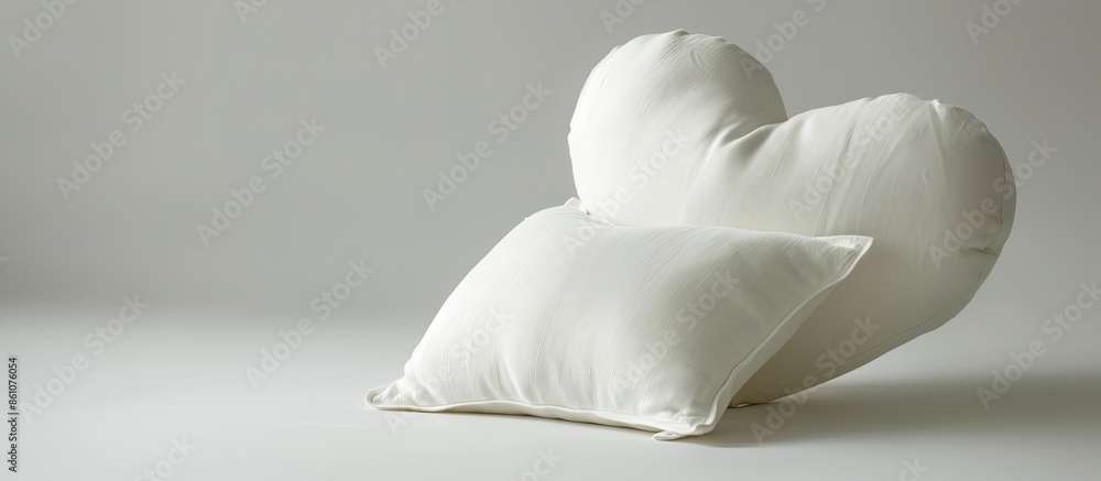 Aufkleber heart-shaped pillow. with copy space image. place for adding text or design