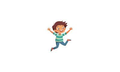 child jumping in the air
