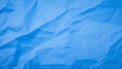 Fototapeta premium crumpled blue paper texture background