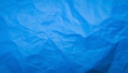 Obraz premium crumpled blue paper texture background