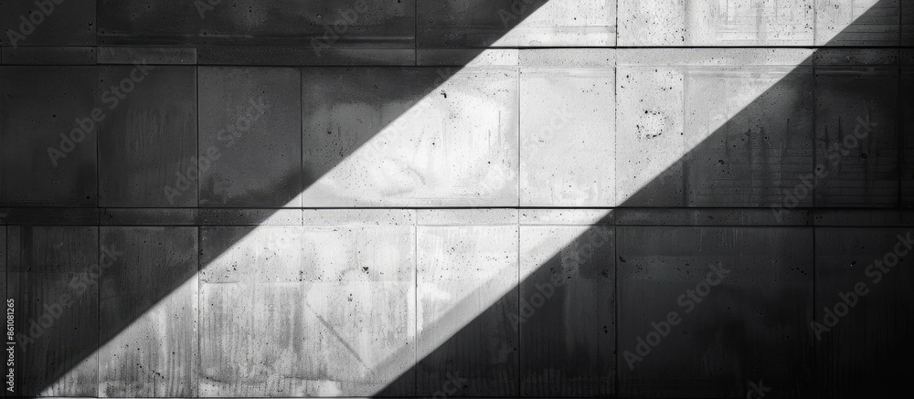 Aufkleber close up details shot wall texture in black and white shade light. copy space image. place for addin