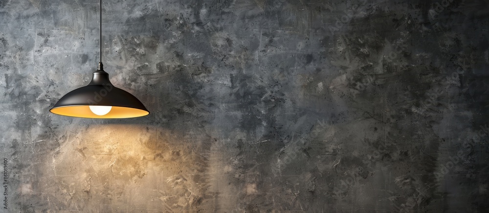 Aufkleber modern lamp in a loft design. copy space image. place for adding text and design