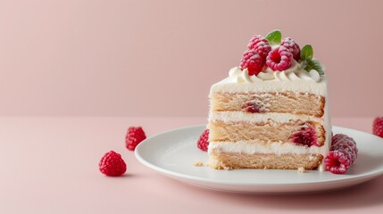 A background with a beautiful cake and a place for text. Homemade cakes. Birthday cake. The wedding cake.