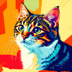 Obraz premium Pixel art generative al