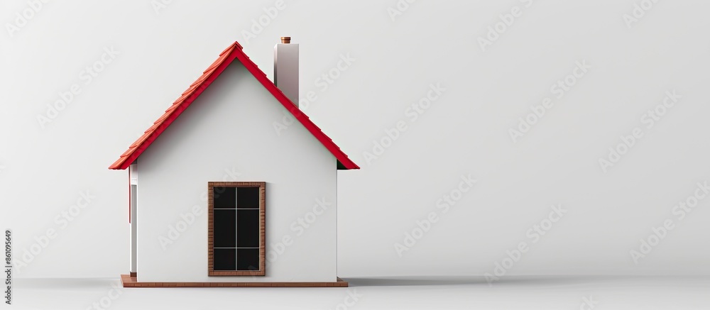Poster mortgage logo template. copy space image. place for adding text and design
