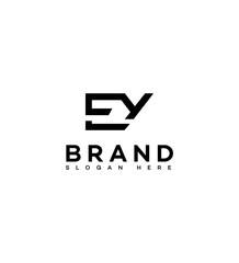 EY, YE Letter Logo Identity Sign Symbol Template