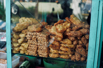 Close-Up of Traditional Indonesian Side Dishes