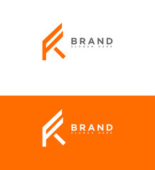 FK, KF Letter Logo Identity Sign Symbol Template