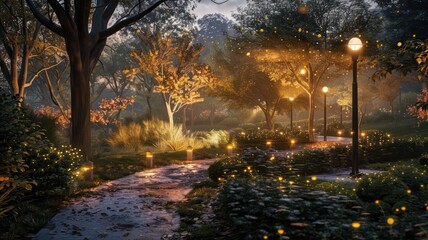 Obraz premium Cozy wooden interior of restaurant, copy space. Comfortable modern dining place, contemporary design background