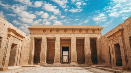 Fototapeta premium photograph of Beautiful Egyptian architecture