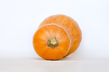 pumpkin on a light background, autumn harvest
