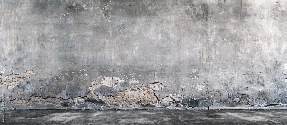 Poster Close up image empty grunge textured wall for backdrop background. Blank concrete surface for copy space.