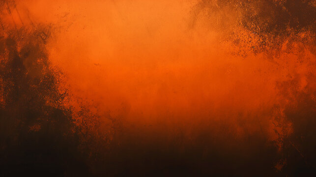 Smooth orange black grainy gradient backdrop poster. Website menu sport banner background