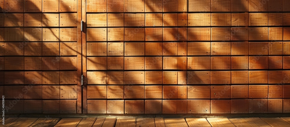 Poster wood blind. copy space image. place for adding text and design