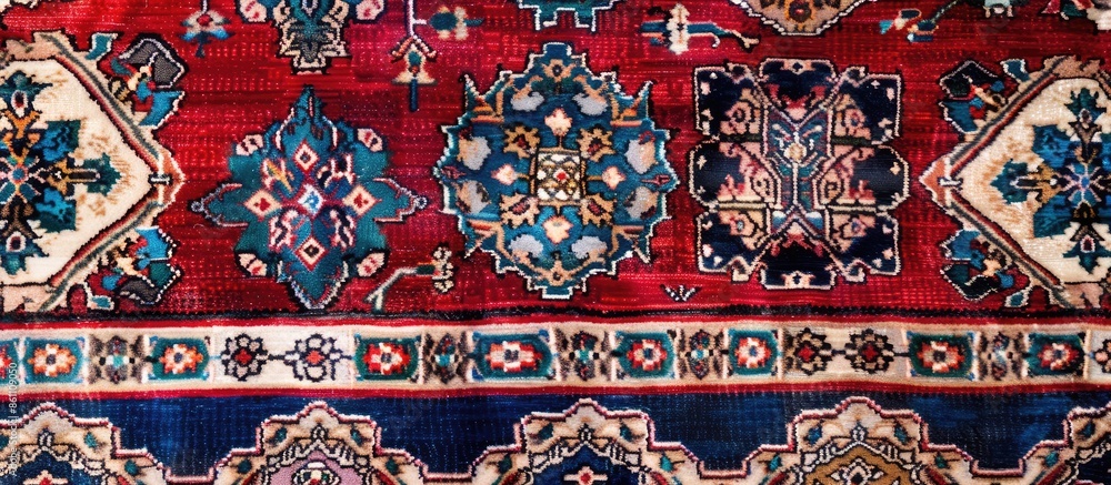Poster carpet design detail. copy space image. place for adding text and design