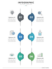Timeline Creator infographic template. 6 Step timeline journey, calendar Flat simple infographics design template. presentation graph. Business concept with 6 options, pyramid vector illustration.