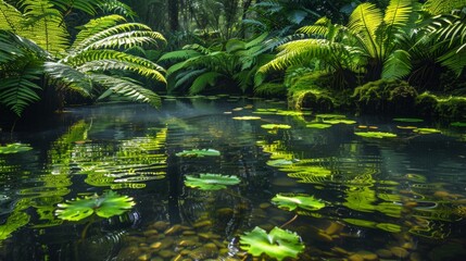 Naklejka premium Water Ferns