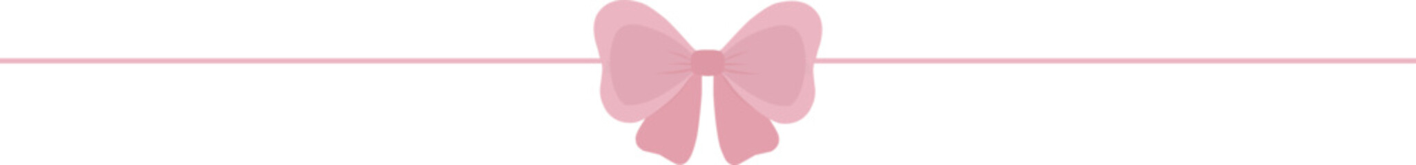 Ribbon divider label bow text separator underlines cute dividing