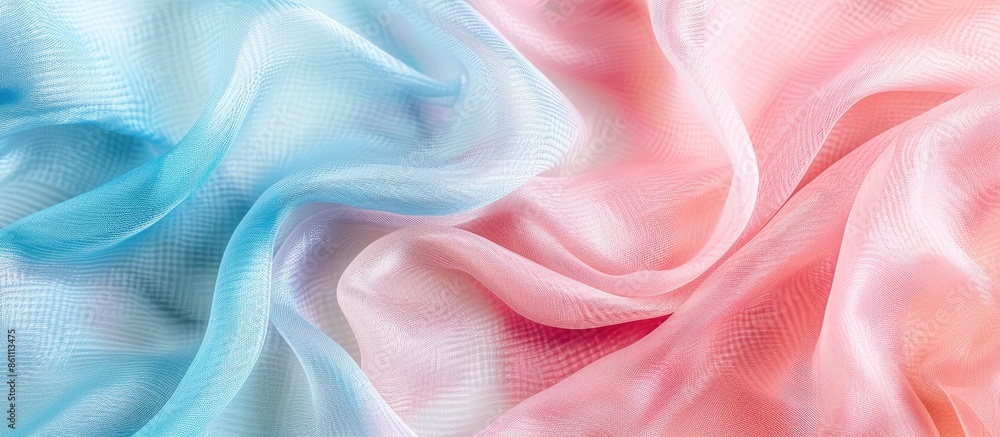 Poster closeup of texture fabric cloth textile background pastel background. copy space image. place for ad