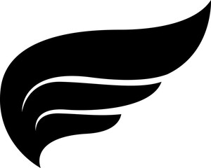 Wing Element Icon Silhouette