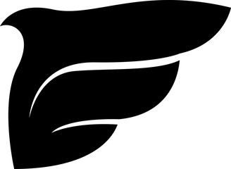 Wing Element Icon Silhouette