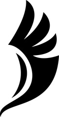 Wing Element Icon Silhouette