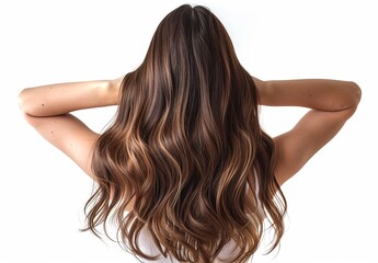 Fototapeta premium Dry hair that needs hydration. Natural curls before salon treatment,close up.