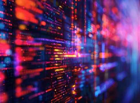 Computer scripting background and abstract programming code background
