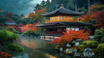 photograph of Beautiful Japanese architecture