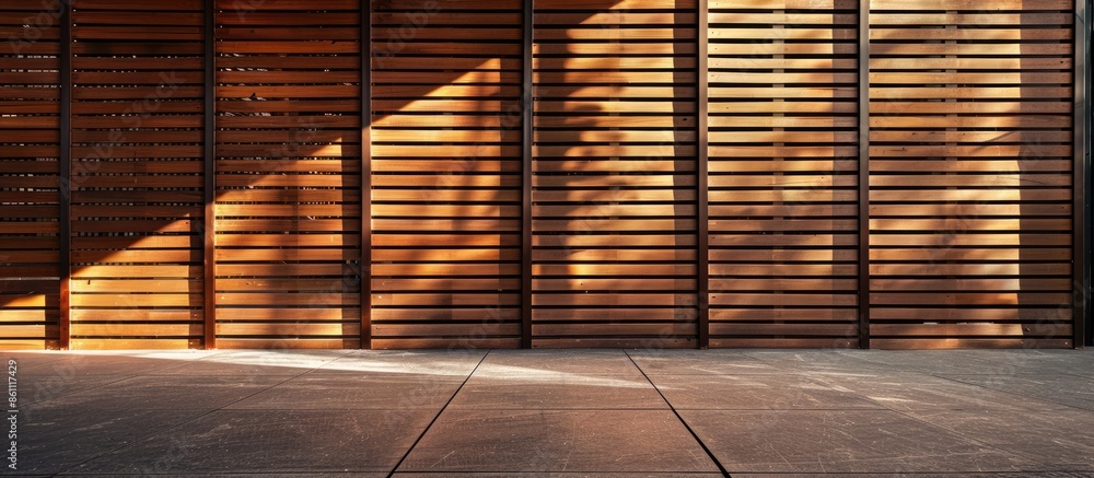 Poster wood blind. copy space image. place for adding text and design