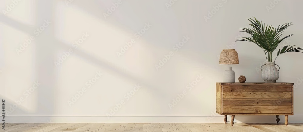 Poster bedside isolated on white. copy space image. place for adding text and design