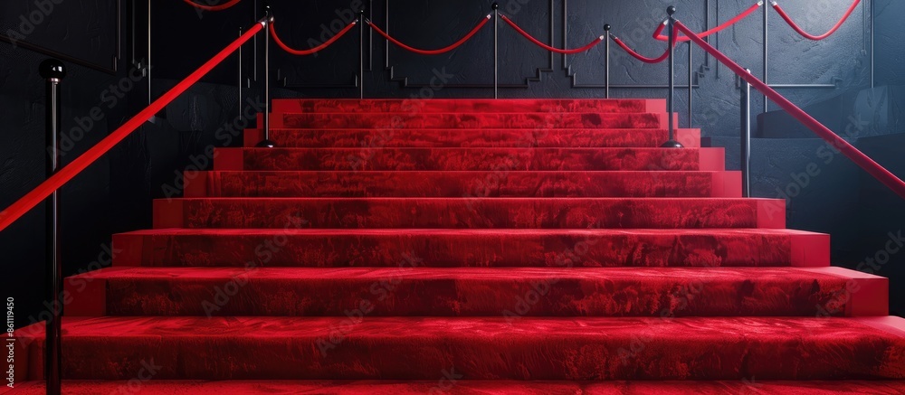 Poster red carpet event. copy space image. place for adding text and design