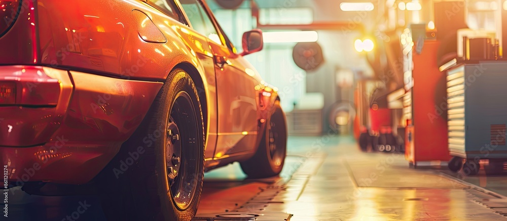 Aufkleber car service background. copy space image. place for adding text and design