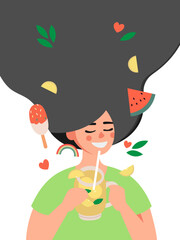 Cute Girl Hello Summer