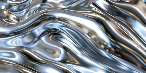 fabric displaying silver sheen and wave pattern for elegant material concept