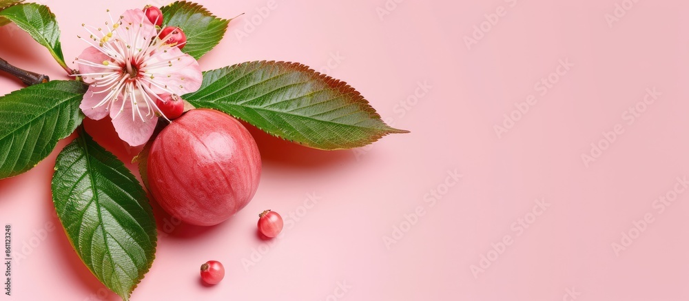 Poster horse chestnut isolated on pastel background. file contains clipping path. copy space image. place f