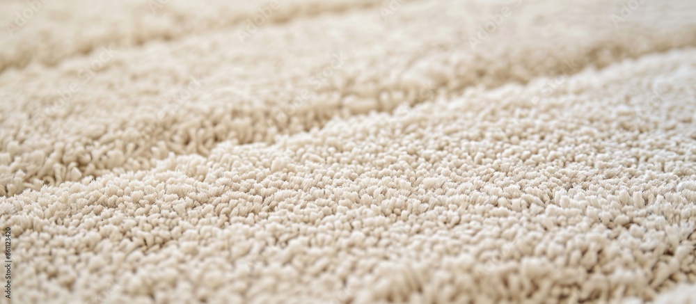 Poster closeup of cream carpet texture. copy space image. place for adding text and design