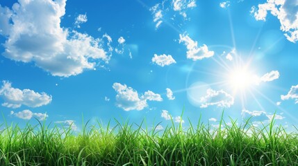 Obraz premium Vibrant Spring Background for Outdoor Scenes Generative AI