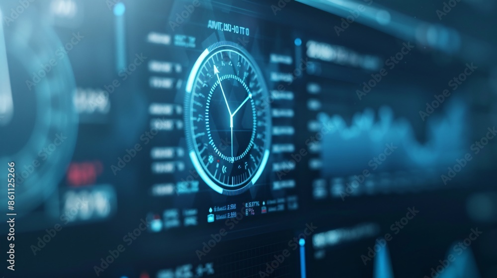 Poster an advanced digital display features a credit report revealing bankruptcy status, set within a high-