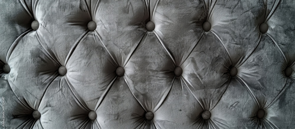 Poster grey fabric upholstery sofa pattern design furniture style decor texture background decoration vinta